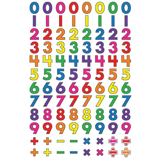 Numbers superShapes Stickers, 800 Per Pack, 6 Packs {2}