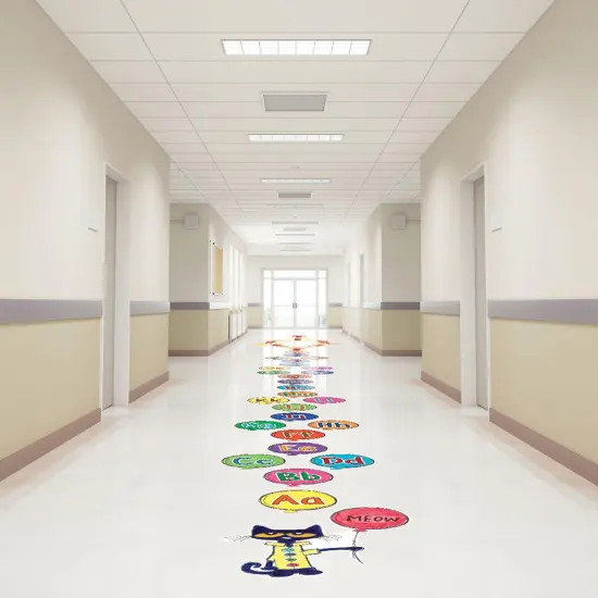 Pete the Cat Alphabet Balloons Sensory Path {3}