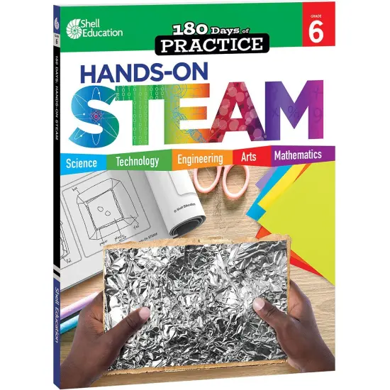 180 Days of Practice: Hands-On STEAM, Grade 6 {1}