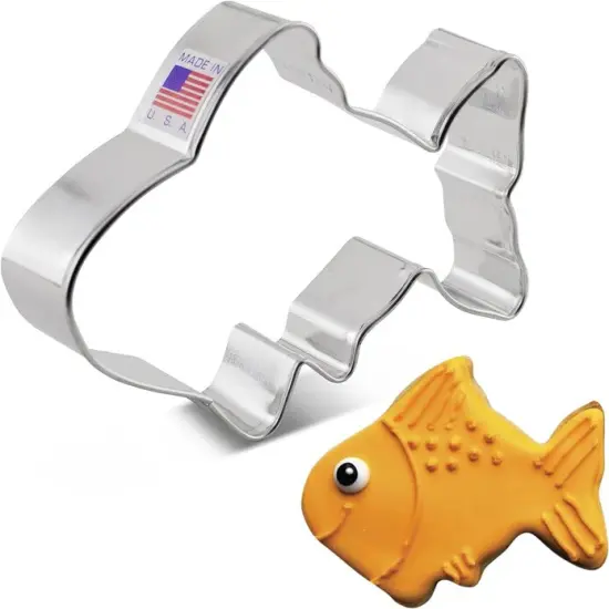 Ann Clark Cute Goldfish Cookie Cutter, 4" {1}