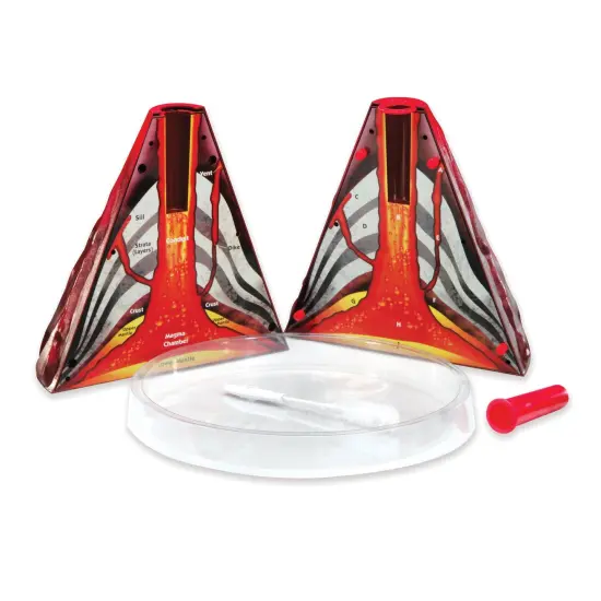 Erupting Cross-section Volcano Model {2}