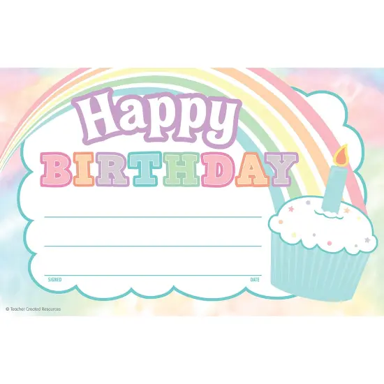 Pastel Pop Happy Birthday Awards, 25 Per Pack, 6 Packs {2}