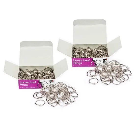 Loose Leaf Rings, 3/4", 100 Per Box, 2 Boxes {1}