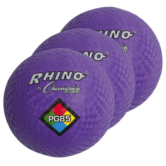 Playground Ball, 8-1/2", Purple, Pack of 3 {1}