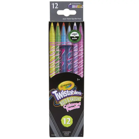 Bold & Bright Twistables Colored Pencils, 12 Per Pack, 3 Packs {2}