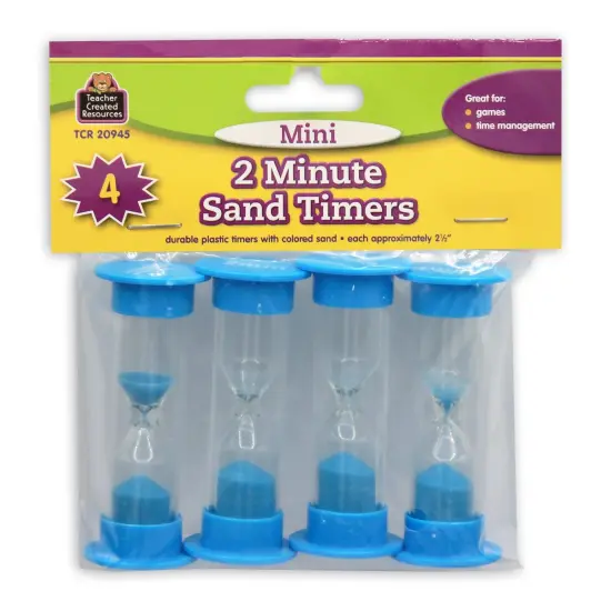 2 Minute Sand Timers, Mini, 4 Per Pack, 6 Packs {2}