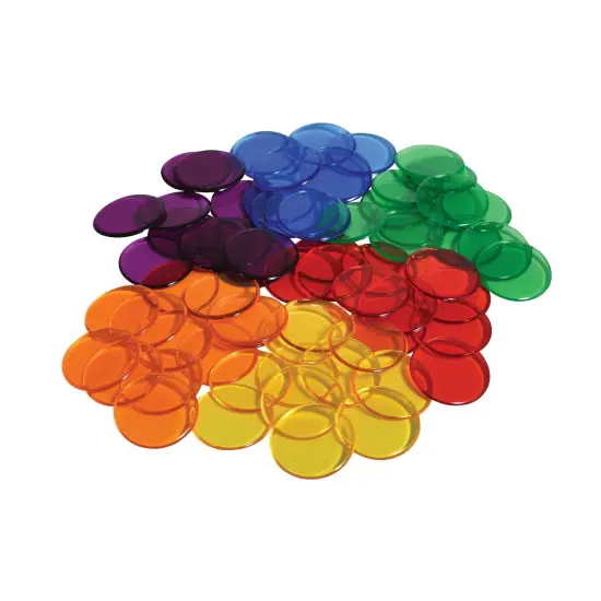 Transparent Counters - .75" - Set of 1,000 {4}