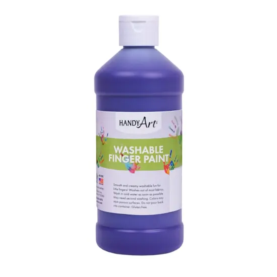 Washable Finger Paint, Violet, 16 oz., Pack of 6 {2}
