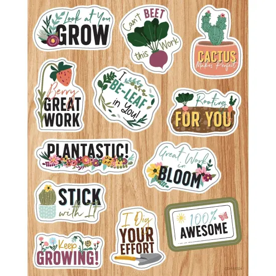 Grow Together Motivators Shape Stickers, 72 Per Pack, 12 Packs {1}