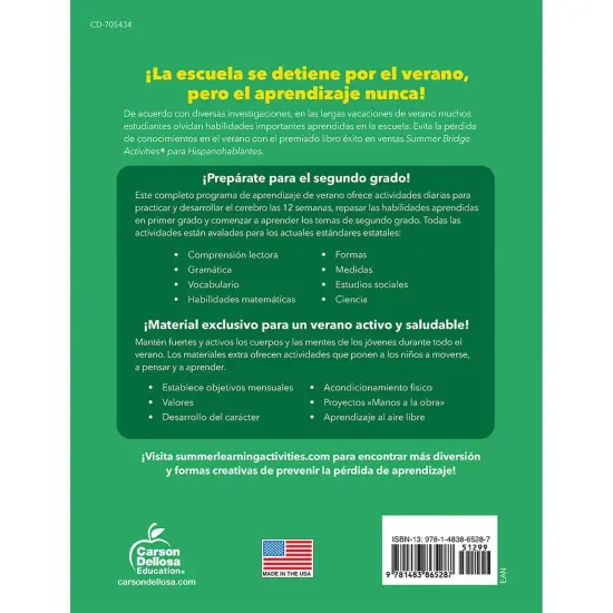 Summer Bridge Activities Spanish, Grade 1-2 {3}