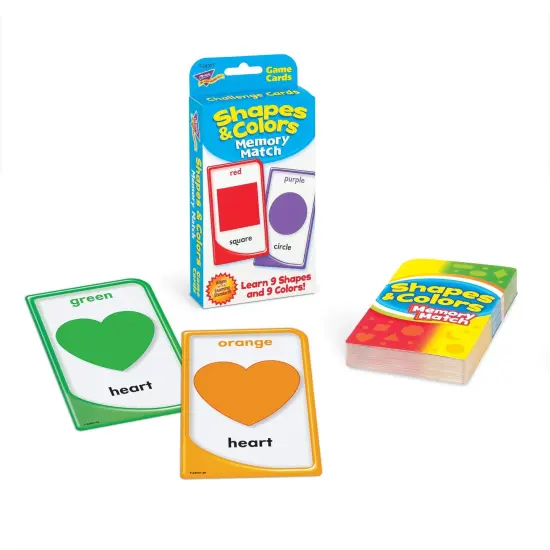 Shapes and Colors Memory Match Challenge Cards, 6 Packs {3}