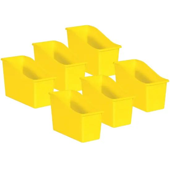 Yellow Plastic Book Bin, Pack of 6 {1}