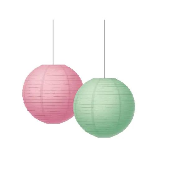 Pastel Pop 8" Hanging Paper Lanterns, 6 Per Pack, 3 Packs {3}