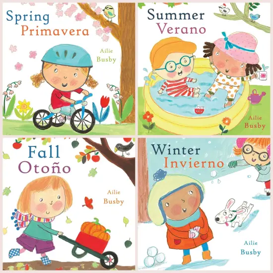 Seasons/Estaciones Bilingual English/Spanish Books, Set of 4 {1}