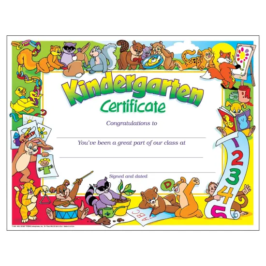 Kindergarten Certificate, 30 Per Pack, 6 Packs {2}
