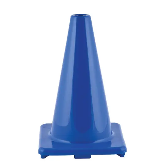 Hi-Visibility Flexible Vinyl Cone, weighted, 12", Royal Blue {1}