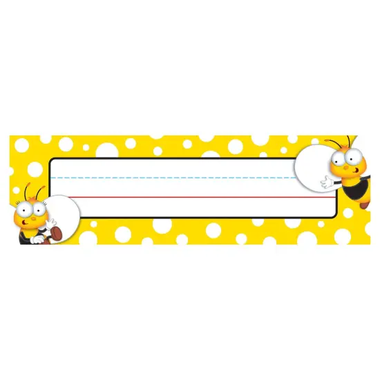 Buzz-Worthy Bees Nameplates, Grades PK-5, 36 Per Pack, 6 Packs {1}