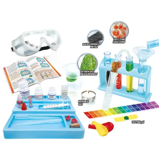 Test Tube Chemistry Lab - 50+ Science Experiments and Reactions - Ages 8+ - Learn About Solids, Liquids, Gases and More! {3}