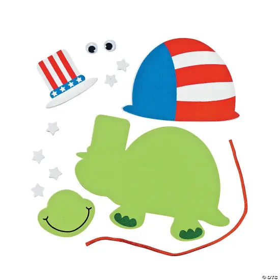 Patriotic Turtle Ornament Craft Kit - Makes 12 {2}