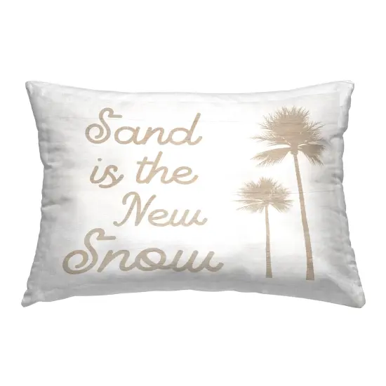 Stupell Industries Sand is New Snow Decorative Printed Throw Pillow {1}