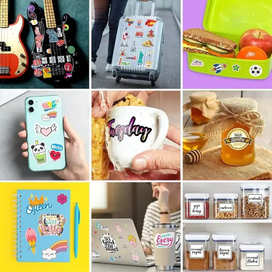 50 Sheets 8.5"x11" Ink Jet Printable White Glossy Vinyl Sticker by Sihl {3}