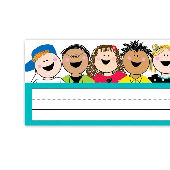 Stick Kids Name Plates, 9-1/2" x 3-1/4", 36 Per Pack, 6 Packs {3}