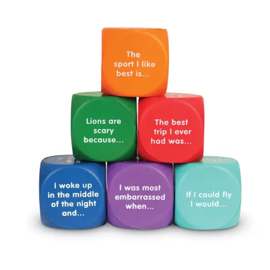 Writing Prompt Cubes, 6 Per Set, 2 Sets {5}
