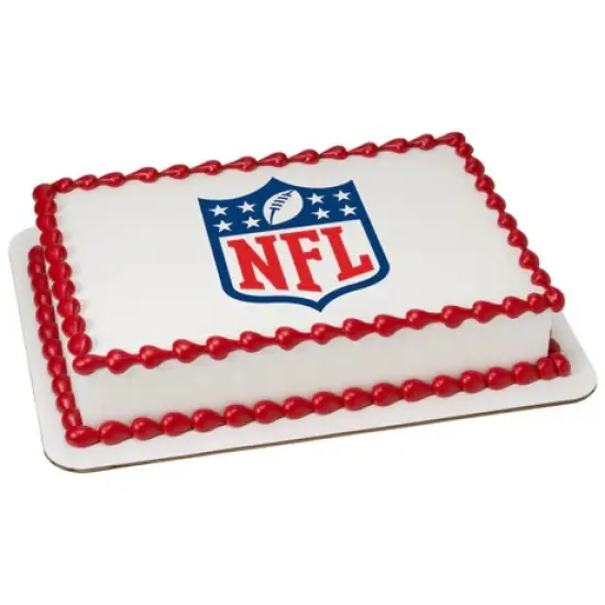 NFL Shield Football Edible Image PhotoCake {1}