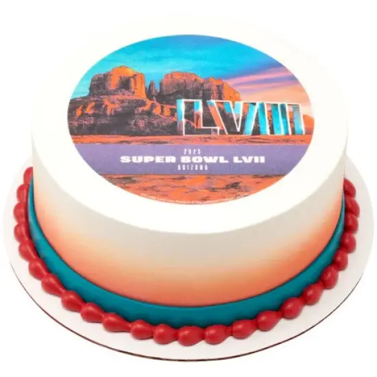 NFL Super Bowl LVII Canyon Football Edible Image PhotoCake {4}