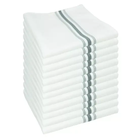 12 Pack Bistro Napkins Gray {1}