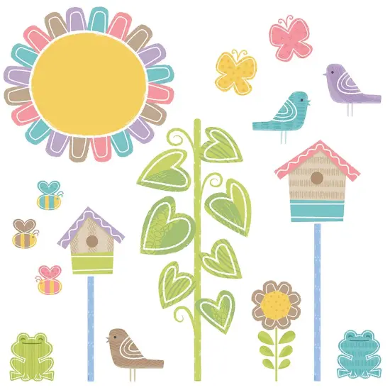 Rainbow Garden Bulletin Board Set {1}