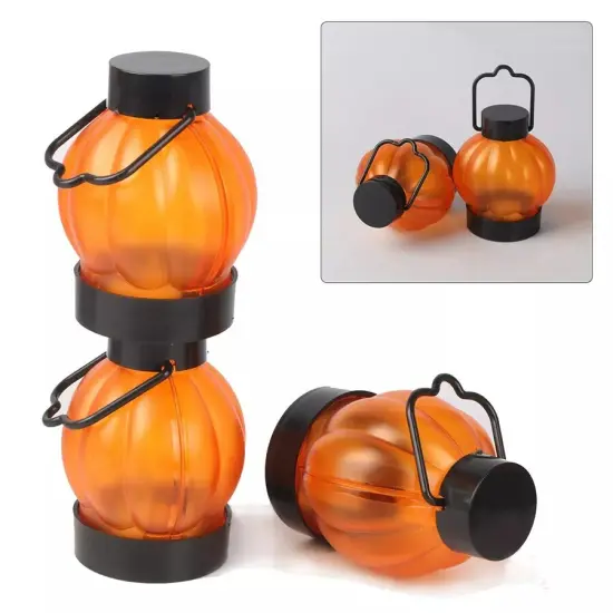 12Pcs LED Pumpkin Tea Lights Flickering Candles Flameless Halloween Party Decor {2}