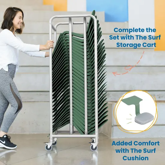 The Surf Portable Lap Desk, Kids Floor Desk, One-Piece Writing Table, Flexible Seating, 10-Pack Sage {4}