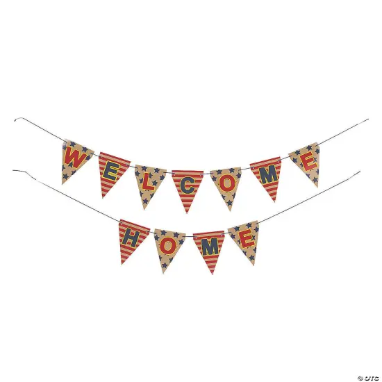 Patriotic Welcome Home Pennant Banner - 2 Pc. {2}