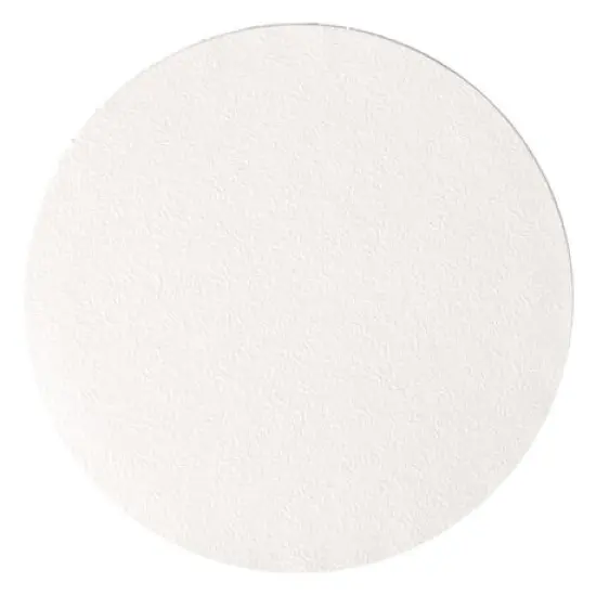 6" Round White Foil Cake Board Drum {1}