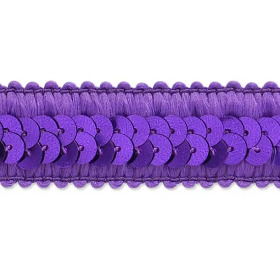 20 yards of Darcey Sequin Stretch Trim | 20 yard cut Purple {1}