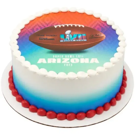 NFL Super Bowl LVII Football Edible Image PhotoCake {2}