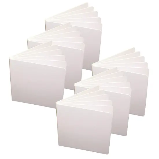 Blank Chunky Board Book, 5" x 5", White, Pack of 6 {1}