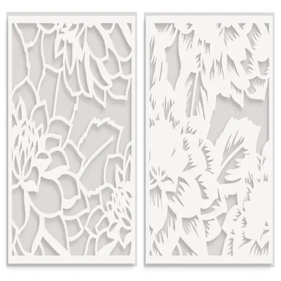 Layered Dahlia Stencil Set (A & B) {4}