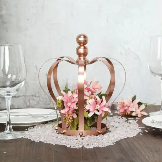 ROSE GOLD 9" tall Metal Crown Cake Topper Cupcake Events Centerpiece {5}