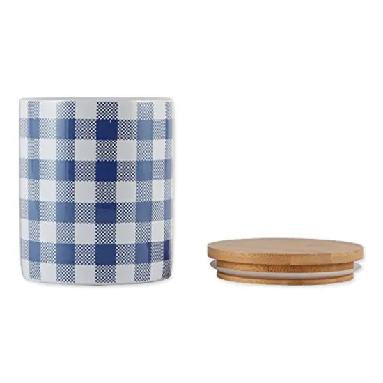 DII Blue Buffalo Check Ceramic Canister (Set of 3) {2}