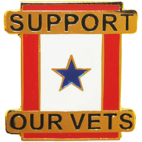 EagleEmblems P64883 Pin-Family MEM.in SVC. Support Our Vets (1'') {1}