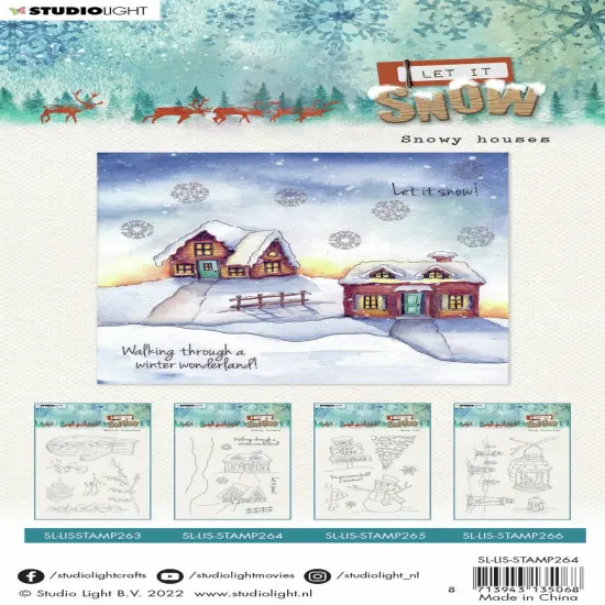 Studio Light Let It Snow Clear Stamps-Nr. 264, Snowy Houses {2}