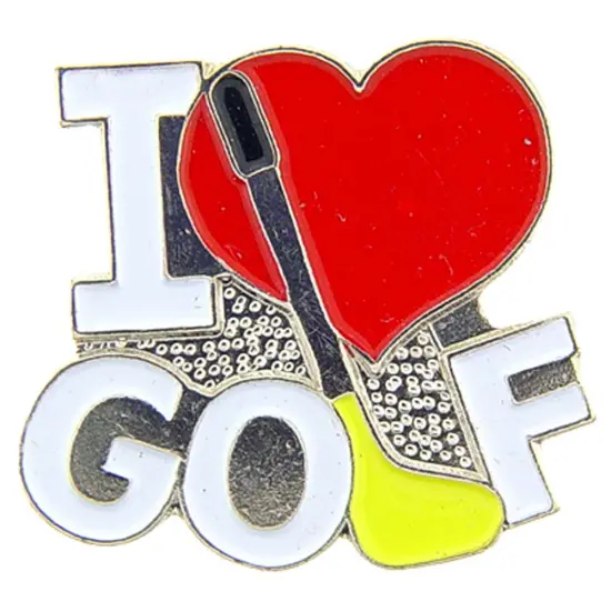 I Love Golf Pin 1" {1}