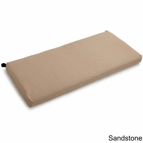 45-inch by 19-inch Outdoor Spun Polyester Loveseat Cushion - Sandstone {1}