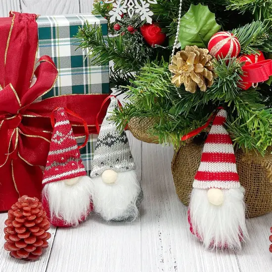 Wrapables Gnomes Christmas Tree Ornaments Holiday Decorations (Set of 4) {5}