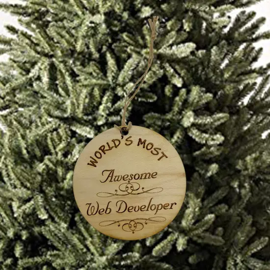 Worlds most Awesome Web Developer - Ornament {2}