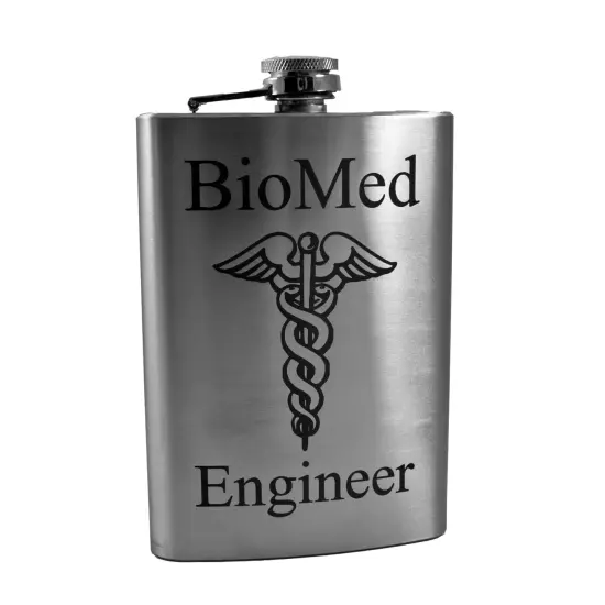 8oz BioMed Engineer Stainless Steel Flask- {1}