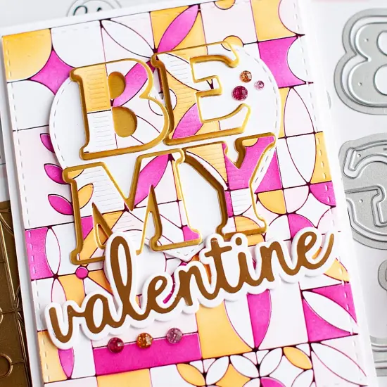 Pinkfresh Studio Hot Foil Plate-Phrase Builder: Happy {4}