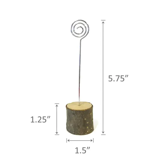 Wrapables Wooden Photo and Placecard Clip Holders for Wedding Table Decor (Set of 10) {3}